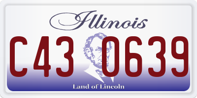 IL license plate C430639