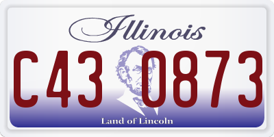 IL license plate C430873