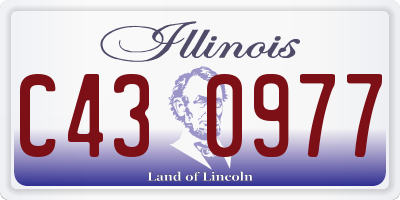 IL license plate C430977