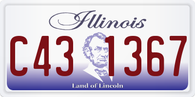 IL license plate C431367
