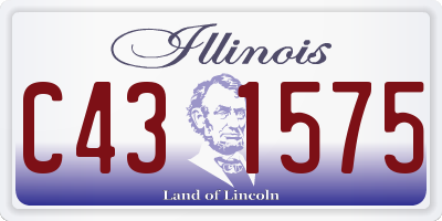 IL license plate C431575