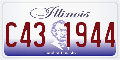 IL license plate C431944
