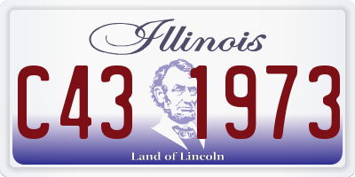 IL license plate C431973