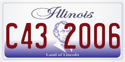 IL license plate C432006