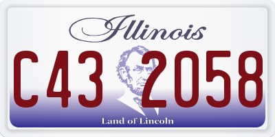 IL license plate C432058