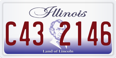 IL license plate C432146