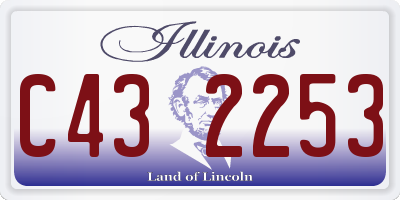 IL license plate C432253