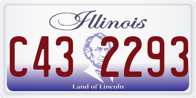 IL license plate C432293