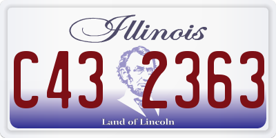 IL license plate C432363