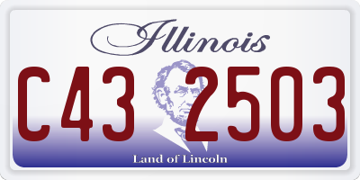 IL license plate C432503