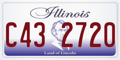 IL license plate C432720