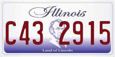 IL license plate C432915
