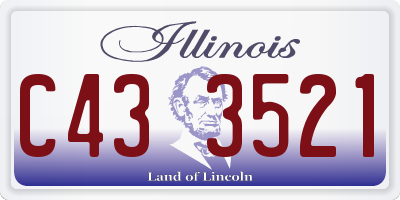 IL license plate C433521