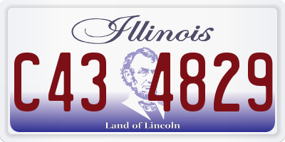 IL license plate C434829