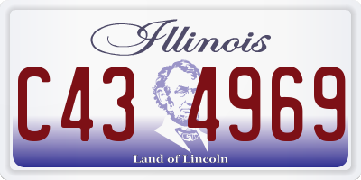 IL license plate C434969