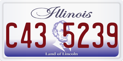 IL license plate C435239