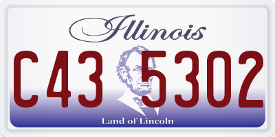 IL license plate C435302