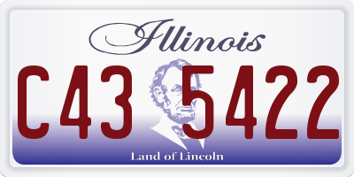 IL license plate C435422