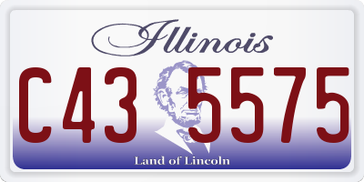 IL license plate C435575