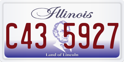 IL license plate C435927