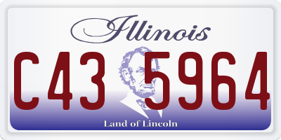 IL license plate C435964
