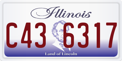IL license plate C436317