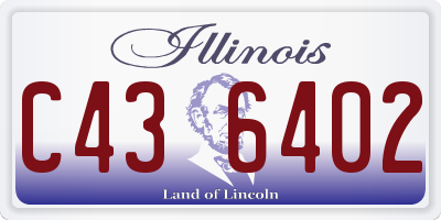 IL license plate C436402