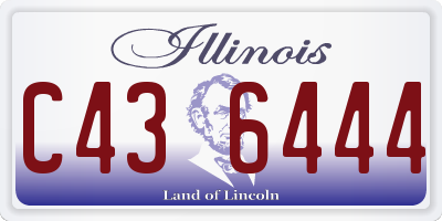 IL license plate C436444