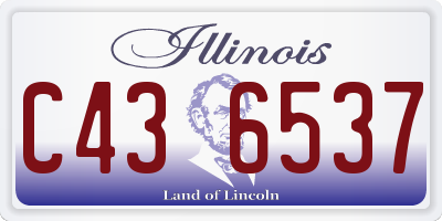 IL license plate C436537