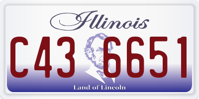 IL license plate C436651