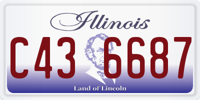 IL license plate C436687