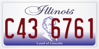 IL license plate C436761