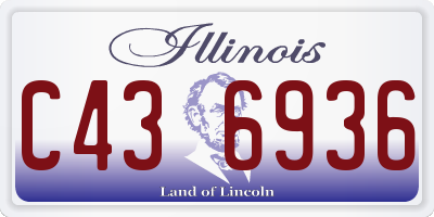 IL license plate C436936