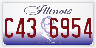 IL license plate C436954