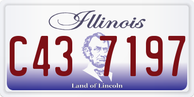 IL license plate C437197