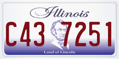 IL license plate C437251
