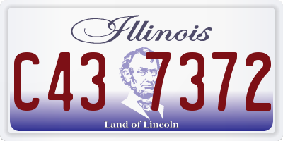 IL license plate C437372