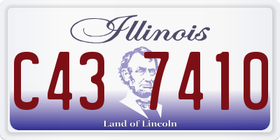 IL license plate C437410