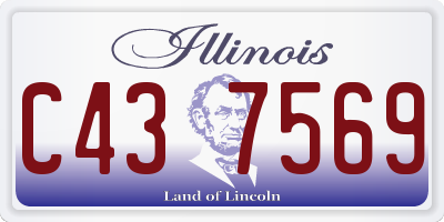 IL license plate C437569