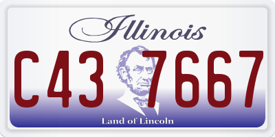 IL license plate C437667