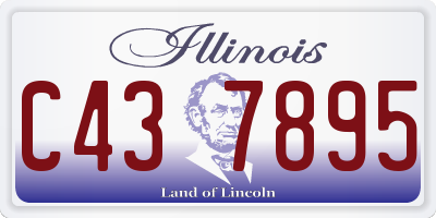 IL license plate C437895