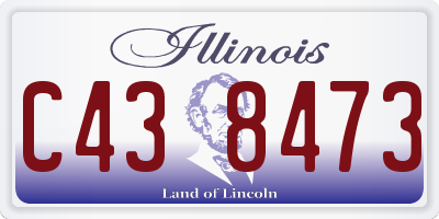 IL license plate C438473