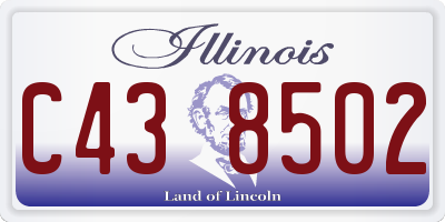 IL license plate C438502
