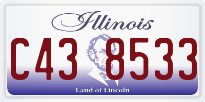IL license plate C438533