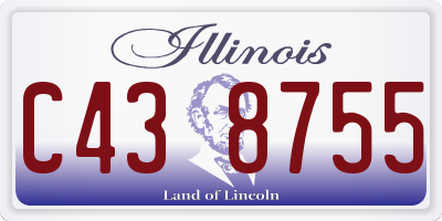 IL license plate C438755