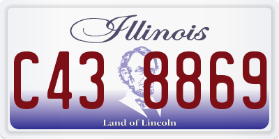 IL license plate C438869