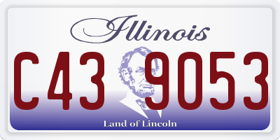 IL license plate C439053