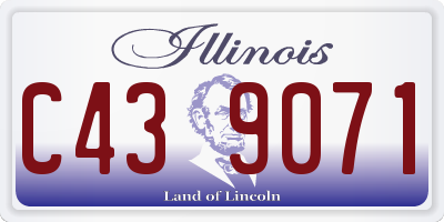 IL license plate C439071