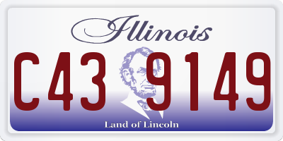 IL license plate C439149