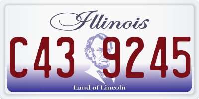 IL license plate C439245